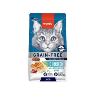 غذا خشک گربه بالغ ونپی مدل grain free طعم مرغ وزن ۱/۵ کیلو